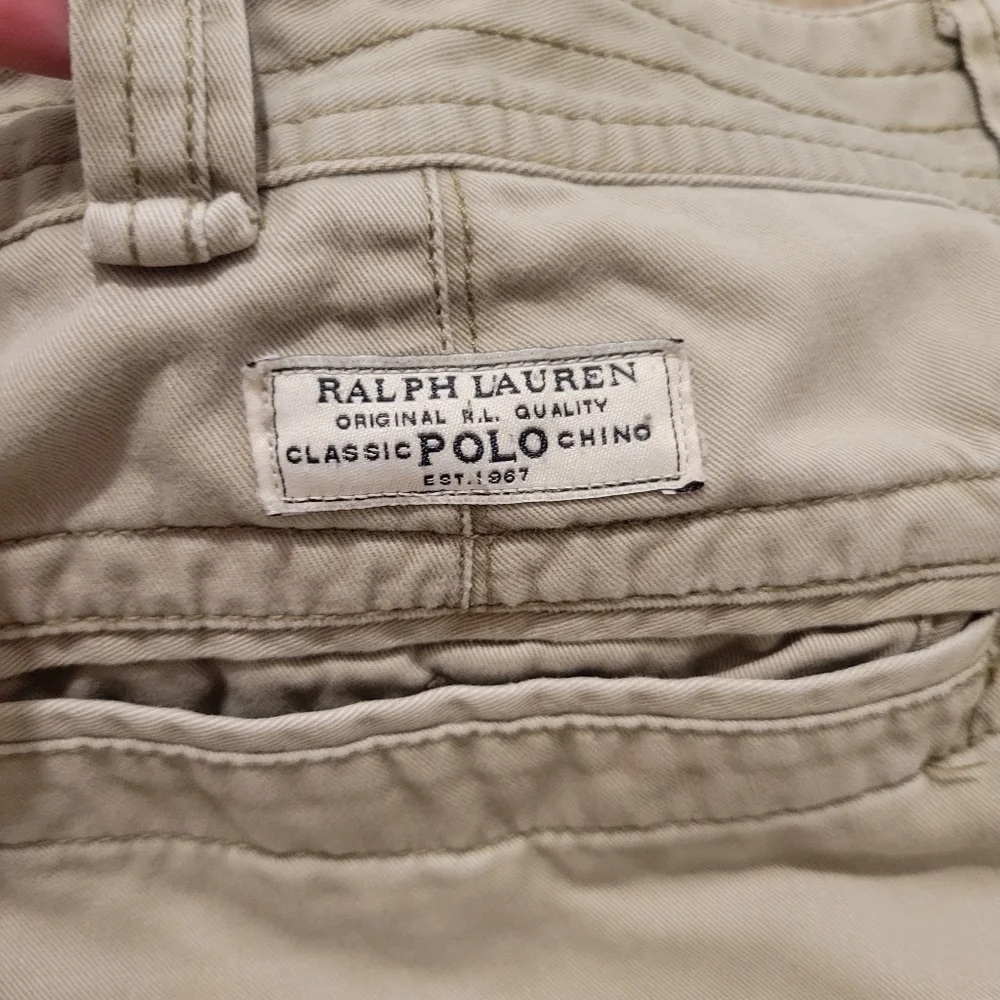 POLO Ralph Lauren Men's Classic Fit Heavy Twill khaki Cargo Shorts 50B Preppy